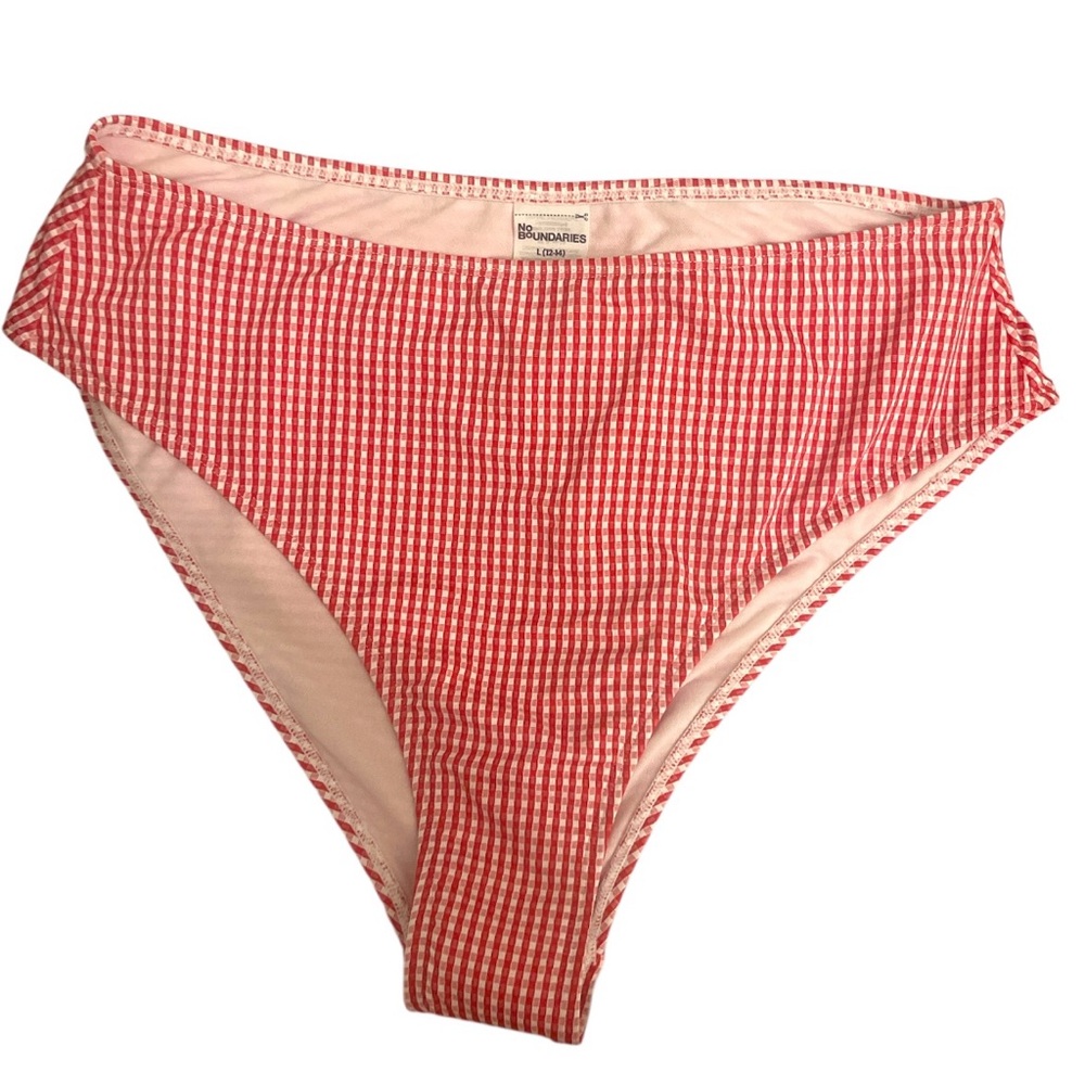 ❤️❤️No Boundaries Red and White Bikini Bottom - Picture 3 of 10